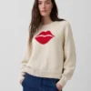 100 % bomullströja med raglanärmar och ”Kiss”-tryck