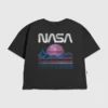 Barn-T-shirt i pastellfärger med NASA-motiv