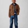 Barnjeans i borstad bomull, modell Easy Carpenter