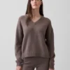 CashSoft Oversized tröja med V-ringning