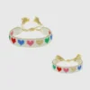 Hart Mini and Me Rainbow Hearts-armbandsset
