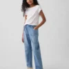 High Rise Easy Barrel-Jeans för barn