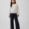 Leggings med vid ben och uppvikt midja för barn