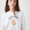 Oversized T-shirt i tjock bomullsjersey för barn