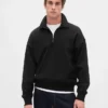 Oversized tröja med kvartslås för vuxna