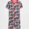 Pyjamas-set för barn med Spider-Man-motiv i ekologisk borstad bomull