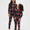Pyjamas-set i ekologisk borstad bomull för barn och spädbarn