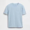 T-shirt med ficka i ekologisk bomull för barn