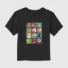 T-shirt med motiv av Nintendo-karaktärer i låda för småbarn