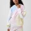 Vintagesoft-frotté-hoodie i oversize-modell för barn