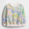 Vintagesoft-frottétröja med blommönster för Baby & Småbarn