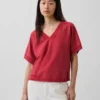 Vintagesoft Terry Oversized V-Neck Sweatshirt