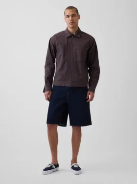 10,5" Baggy denimshorts i snickarstil