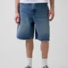 10,5" Baggy denimshorts i snickarstil