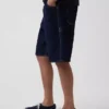 10,5" Baggy denimshorts i snickarstil