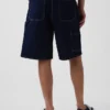 10,5" Baggy denimshorts i snickarstil