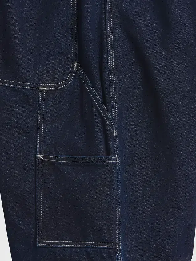10,5" Baggy denimshorts i snickarstil