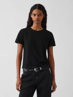 100 % bomull, äkta krympt T-shirt