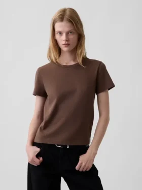 100 % bomull, äkta krympt T-shirt