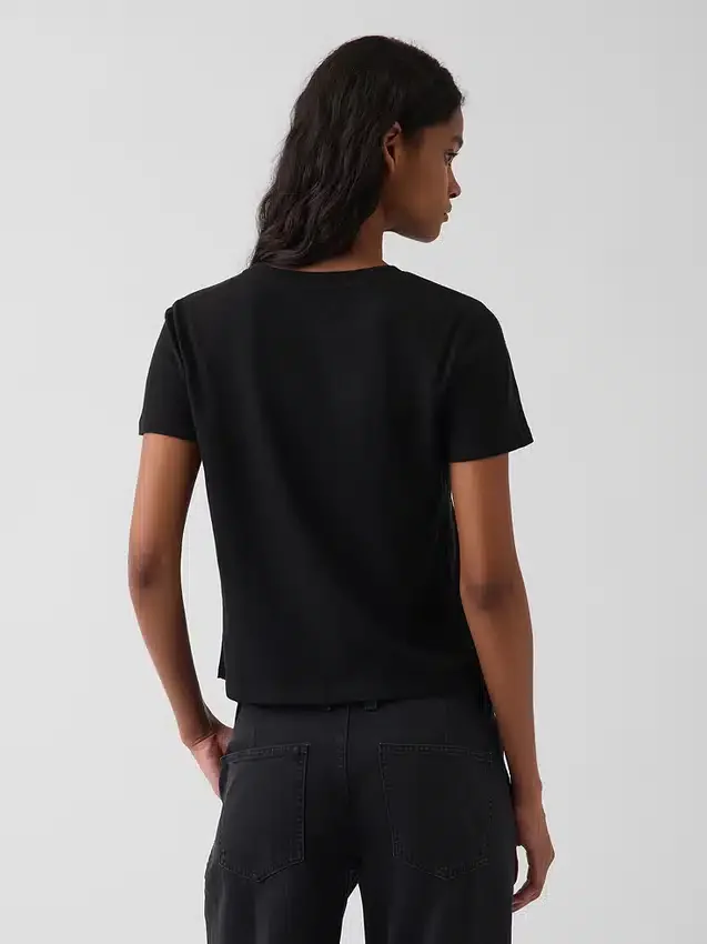 100 % bomull, äkta krympt T-shirt