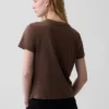 100 % bomull, äkta krympt T-shirt