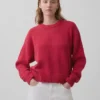 100 % bomull, oversized kort tröja