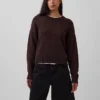100 % bomull, oversized kort tröja