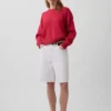 100 % bomull, oversized kort tröja