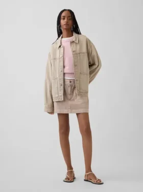 100 % bomull, oversized kort tröja