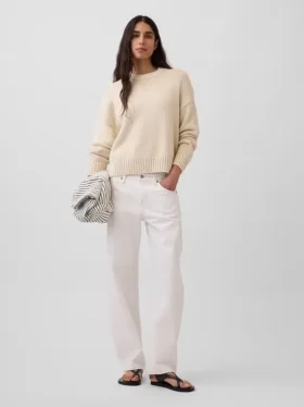 100 % bomull, oversized kort tröja