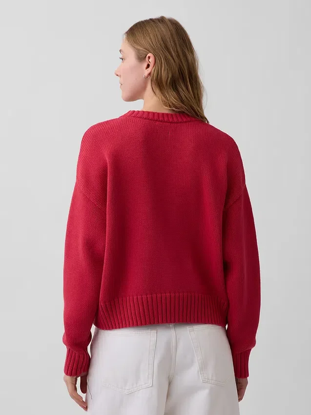 100 % bomull, oversized kort tröja