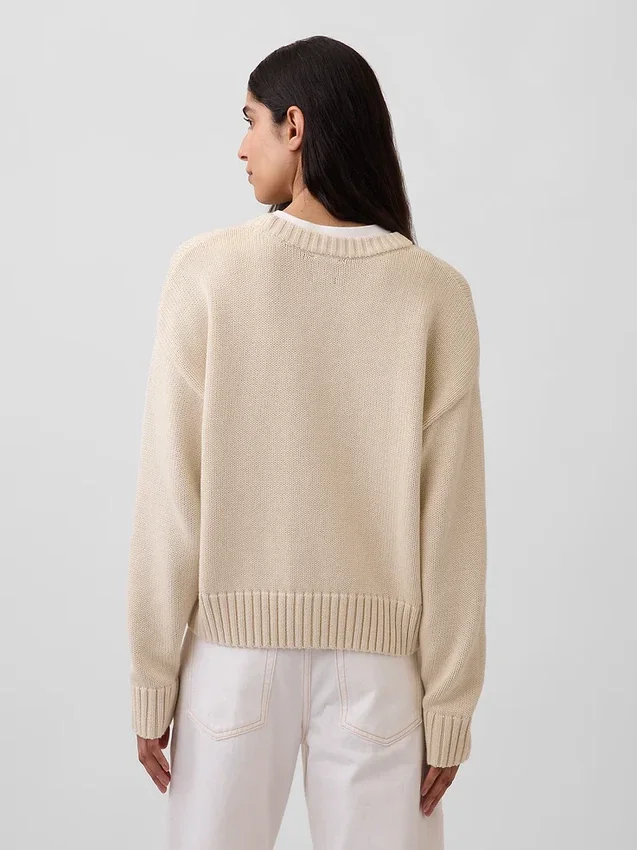 100 % bomull, oversized kort tröja