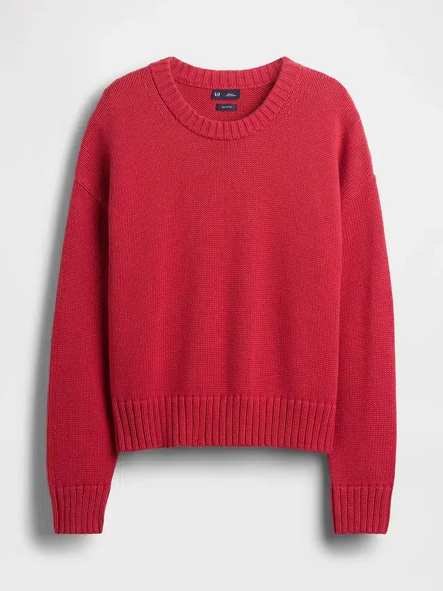 100 % bomull, oversized kort tröja