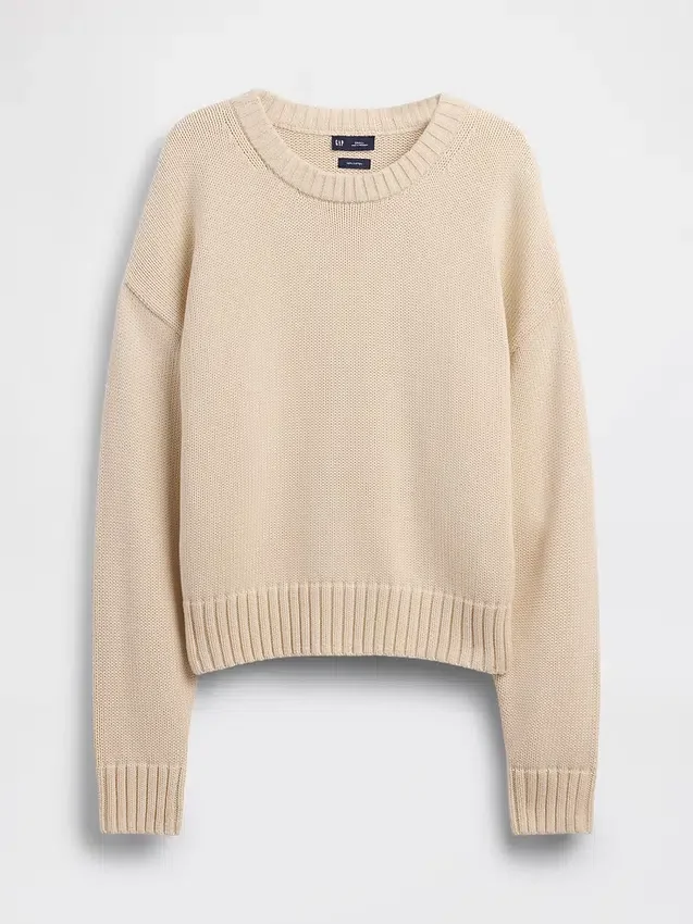 100 % bomull, oversized kort tröja