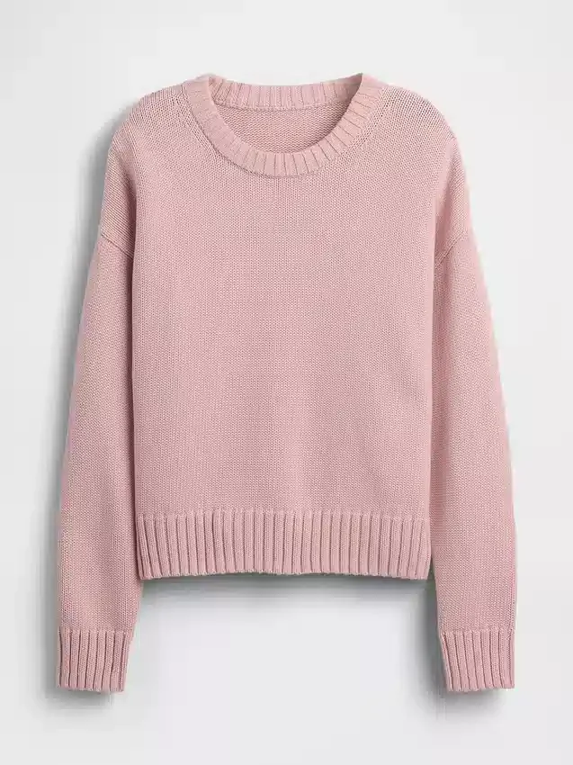 100 % bomull, oversized kort tröja