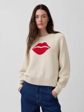 100 % bomullströja med raglanärmar och ”Kiss”-tryck