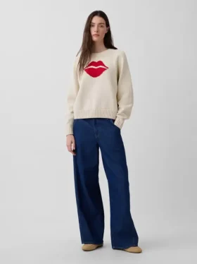 100 % bomullströja med raglanärmar och ”Kiss”-tryck
