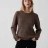 100 % bomullströja med rullkrage