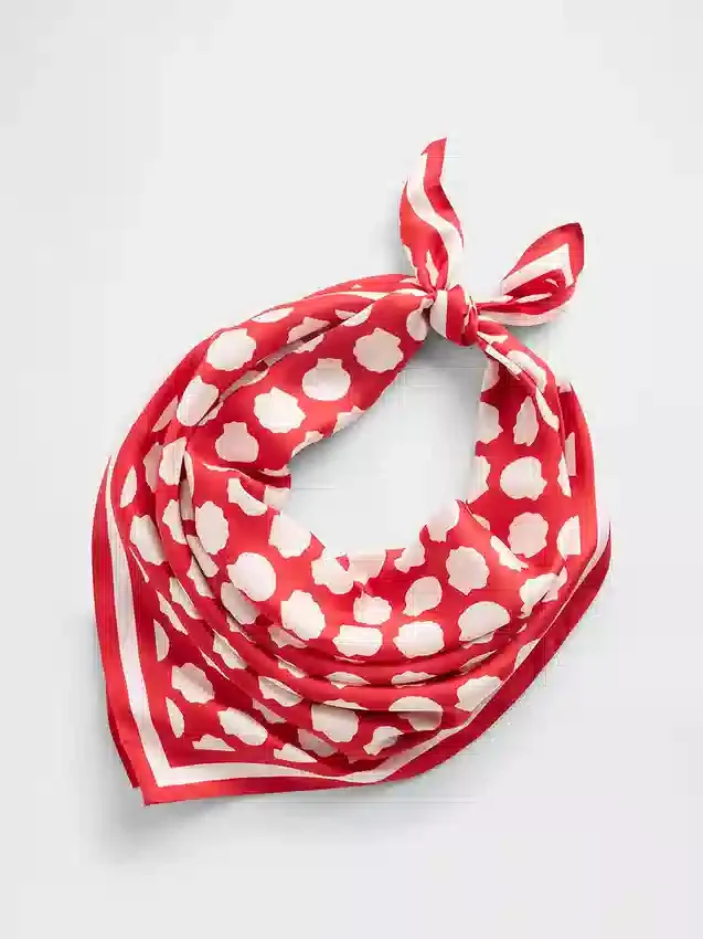 100 % siden, överdimensionerad bandana