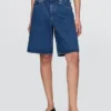 11" långa jeansshorts med medelhög midja
