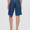 11" långa jeansshorts med medelhög midja