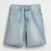 11" långa jeansshorts med medelhög midja