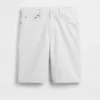 11" långa jeansshorts med medelhög midja