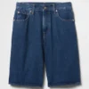 11" långa jeansshorts med medelhög midja