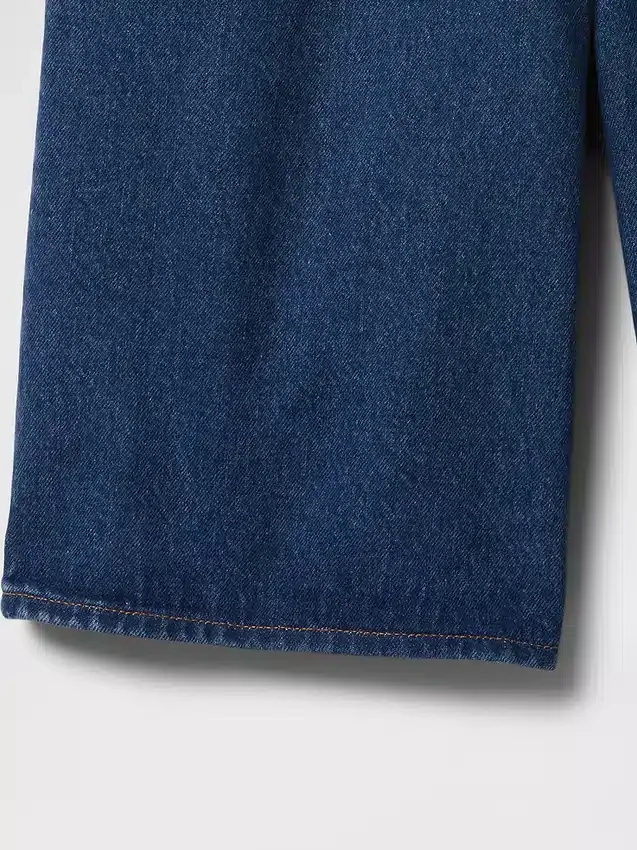11" långa jeansshorts med medelhög midja