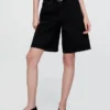 11" Långmodiga jeansshorts med medelhög midja