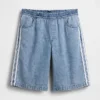 11" Mid Rise Ultrasoft Easy Stripe Longline-jeansShorts