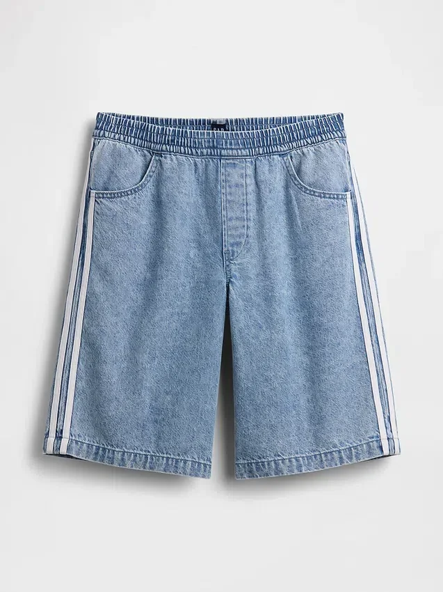 11" Mid Rise Ultrasoft Easy Stripe Longline-jeansShorts