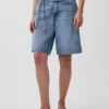 11" midhöga Micro Belt Longline-jeansshorts