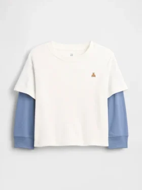 2-i-1-T-shirt i kraftig bomull för Baby & Småbarn